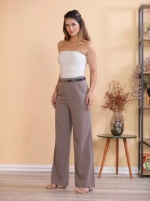 Women Pants - 碎石色 - 查看 6
