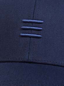 1pc Men's Mesh Baseball Cap With 3 Embroidered Designs, Adjustable For Outdoor, Casual Wear, Suitable For Spring/Summer Travel, Beach, And Party - Navy Blue - View 5