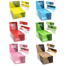 卷烟纸，卷烟纸 1 1/4 卷烟纸 - 未漂白卷烟纸 - 天然阿拉伯胶 - 78 毫米 - 1 册，每册 40 张纸 - 彩色 - 查看 12