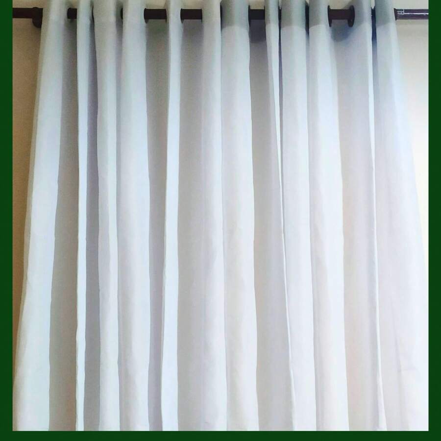 Plain Oxford Curtain Bedroom Living Room 2.80 2.60 M - 白色 - 查看 1