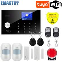 EMASTIFF Hệ thống báo động có dây không dây cho nhà thông minh chống trộm an ninh 433MHz WiFi GSM báo động không dây Tuya Smart House điều khiển ứng dụng - màu đen - Xem 10