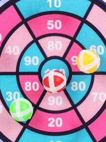 1入組兒童黏球飛鏢靶標板,創意投擲球靶標板,室外運動室內布玩具,教育性桌遊——完美的聖誕,萬聖節,感恩節禮物 - 黃色 - 查看 7