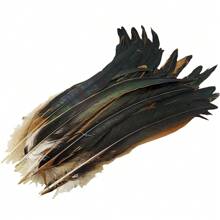 20 piezas Plumas de gallo artificiales de 25-45 cm para accesorios de decoración del hogar, ropa de boda DIY y complementos para el cabello