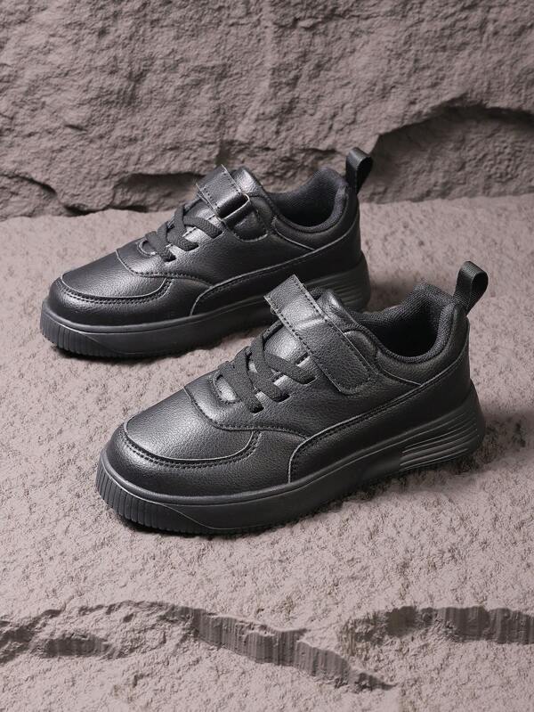 Casual Classic Flat Bottom Sneakers Children Kids Leather Athletic Shoes