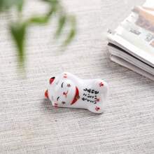 1/2 Pacotes Conjunto Suporte de Hashi para Gato, Descanso de Hashi Estilo Japonês Porcelana Gato da Sorte, Descanso de Colher Cerâmica, Hashi, Garfo, Faca, Utensílios de Mesa, Decoração de Casa e Cozinha, Presente, Suporte de Hashi, Colher, Garfo, Faca Estilo Japonês em Porcelana Cerâmica Gato da Sorte - Multicolorido - Visão 14