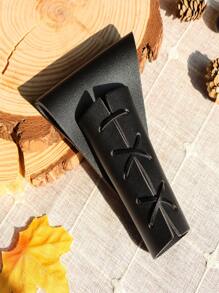 1pc Medieval Knight PU Leather Sword Scabbard Pirate Sword Case, Suitable For Halloween Knight Costume Role Play - A - View 4