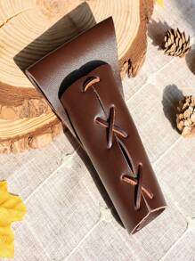 1pc Medieval Knight PU Leather Sword Scabbard Pirate Sword Case, Suitable For Halloween Knight Costume Role Play - A - View 6