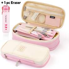 Hộp đựng bút Kawaii cỡ lớn, túi đựng bút kiểu Hàn Quốc dành cho bé gái, phụ kiện văn phòng phẩm, đồ dùng học tập thiết yếu, quà tặng sáng tạo cho Lễ Tạ ơn, Giáng sinh, sinh nhật, trang trí Halloween, đồ dùng học tập, túi đựng bút, cặp sách. - Màu xanh bạc hà - Xem 27