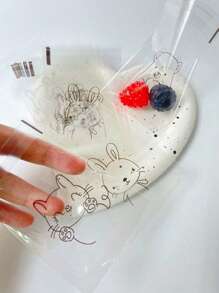 100个装可爱卡通透明自粘面包袋豆沙菠萝袋烘焙切片吐司全麦面包自封包装饼干袋 - 動物 - 查看 6