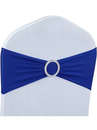 4pcs/10pcs/20pcs/50pcs Quality Elastic Chair Sash Bowknot , Made Of Spandex, Universal Elastic Chair Bands With Sliders For Holiday, Wedding, Party Decoration