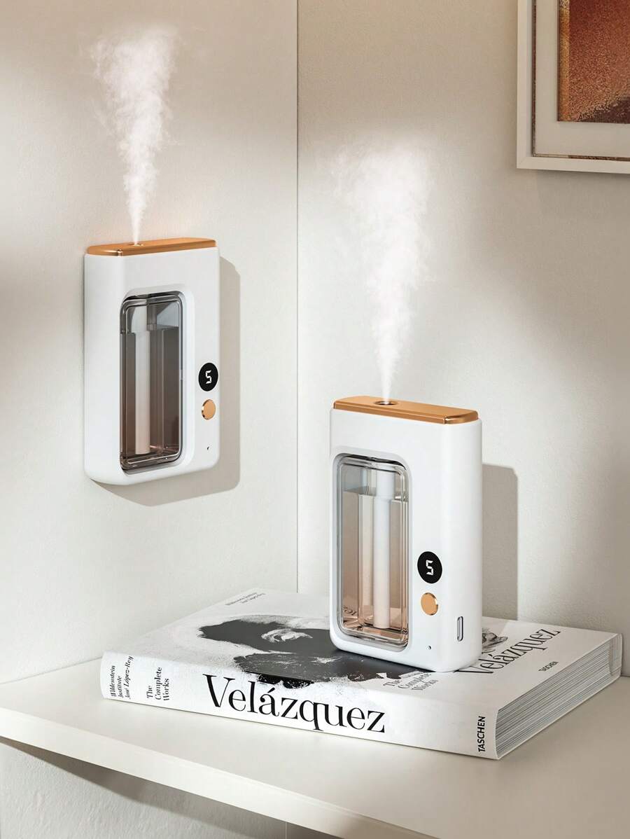 Haushalts-Aromatherapie-Maschine mit automatischer Duftvernebelung, für Schlafzimmer geeignet, langanhaltender Geruchsbeseitiger, kann auf dem Schreibtisch stehen oder an der Wand montiert werden, Hotel Aromaöl-Diffuser, Aromatherapie-Öl als Option, leise Lufterfrischer für Zuhause, automatische Duftzerstäuber, kleine, kompakte Duftverteiler-Maschine für Büro
