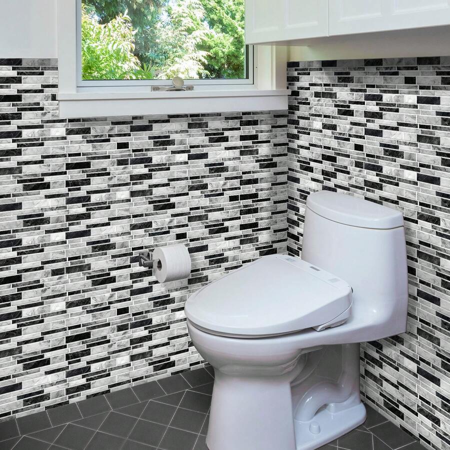 12PCS Kitchen Stickers SelfAdhesive PVC Floor Tiles AntiMarble