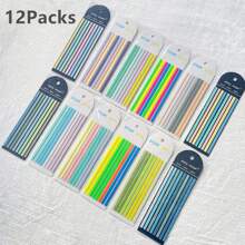 1 unidad / 8 unidades de Notas Adhesivas Extra Largas para etiquetas de lectura de estudiantes, etiquetas de dirección de oficina, etiquetas de notas de libros, almohadilla de notas transparente a pruebas de agua, etiqueta adhesiva colorida - Multicolor - Ver 7