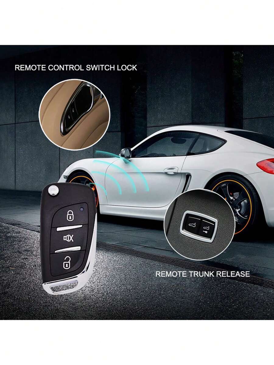 Car AntiTheft Device Remote Control Central Locking Switch Vibration