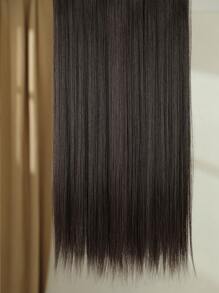 Bộ tóc nối kẹp 12 lọn màu nâu, dài 24 inch, tóc nối thẳng tổng hợp, phù hợp cho phụ nữ và bé gái sử dụng hàng ngày. - màu nâu - Xem 6