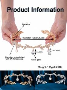 1pc Fashion Women's Eyebrow Chain, Bridal Wedding Crown Party Accessory. Sparkling Material, Delicate Design, Mysteriously Alluring. Essential Fairy Queen Hair Ornament. Steal The Spotlight For Party Photos, Showcase Unique Charm. Available In Multiple Gemstone Colors Halloween