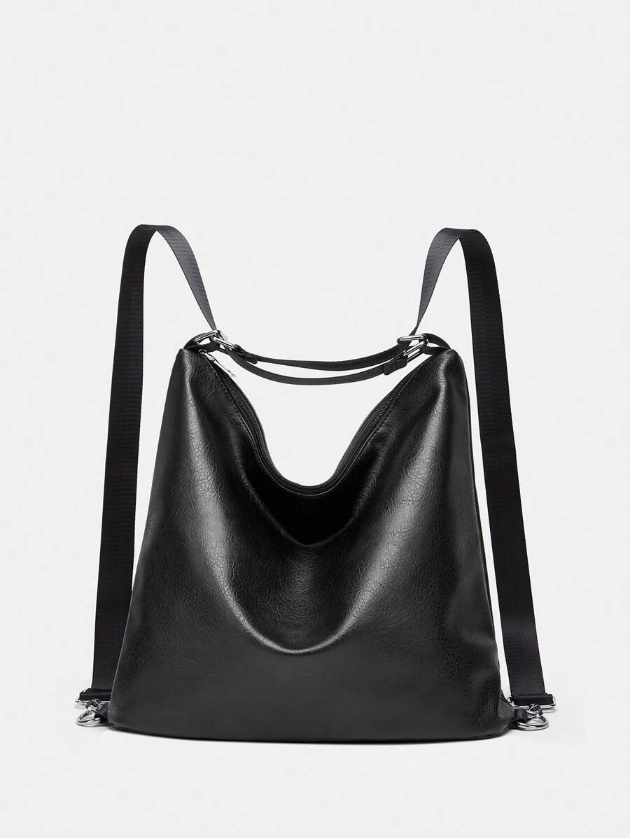 Unisex Fashion New Hollow Out Hiker Design Asymmetrical Backpack, Versatile Retro Style