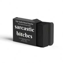 Sarcastic Brands Sarcastic  Organic Charcoal Soap Bar 120g With Goats Milk And Lavender - Multicolor - View 1