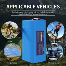 XIMUREN 48V Electric Bike Battery, 48V Battery 12Ah 20Ah Electric Bike Battery 48V Lithium Battery With 2A Charger, XT60 Connector, T-Plug And BMS For 250W 550W 750W E-Bike Motor/E-Bike Kit - 48V12AH(200W-1200) - Xem 4