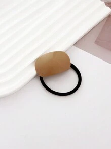 3pcs Simple & Versatile Square Milk Tea Color Hair Ties High Elasticity Ponytail Holder For Daily Use Spider Ponytail Holders Hair Elastics Hair Rubber Bands Scrunchies Hair Rope, Hair Bobbles ,Gym Sport Outfit Hair Accessories Head Accessories Elastic Band - Multicolor - View 8