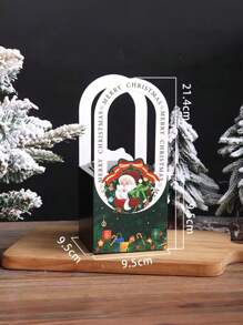 4pcs Christmas Apple Packaging Boxes, Gift Boxes For Candy, Presents, Decorations, Holiday Supplies - Multicolor - View 11
