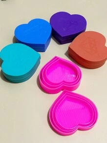 3 件/套钻石画盒/工具套装：水钻托盘、心形水钻托盘、翻盖水钻托盘 - 紫色/橙色 红色/绿色 蓝色/蓝色/粉色 - 彩色 - 查看 3