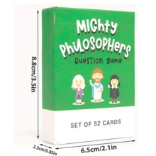 1set Mighty Philosophers Card Board Game Cards Suitable For Party Halloween Christmas, Gaming Gift - Multicolor - View 7