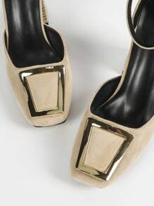Zapatos de tacón de aguja bajo ocos de moda para mujer, zapatos casuales para el Día de San Valentín