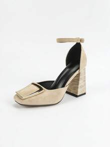 Zapatos de tacón de aguja bajo ocos de moda para mujer, zapatos casuales para el Día de San Valentín