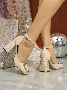 Zapatos de tacón de aguja bajo ocos de moda para mujer, zapatos casuales para el Día de San Valentín