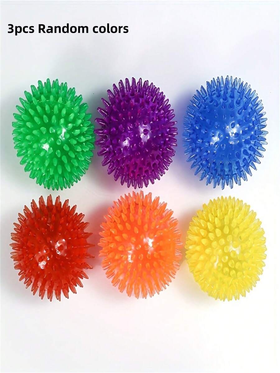 3pcs Random Colors Different Color Packed Dog Playing Balls Safe Dog