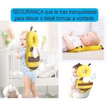 Mochila travesseiro Protetor de cabeça para bebê-Abelha