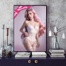 1 幅性感美学海报男士卧室游戏室浴室装饰墙艺术画帆布墙饰家居装饰客厅装饰美学印刷品 - 彩色 - 查看 30
