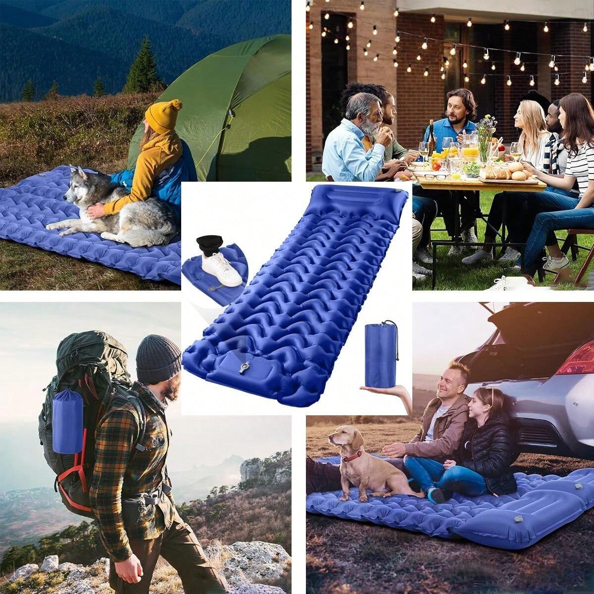opblaasbaar kampeermatras Luchtbedden met ingebouwde