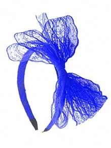 D EXCEED 1/3/4/6/8/12 Pcs 50s Lace Bow Fascinators Headband For Women Feathers Mesh Ribbons Kentucky Derby Hat Tea Party Halloween Gift 80s Fancy Dress Costume Accessories Lace Headband 80s Retro Party - Lace Bow Headband - View 4