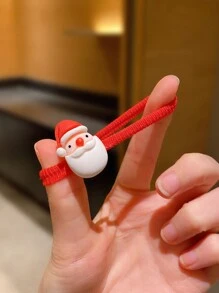 10/20/30pcs Cute Cartoon Christmas Hair Scrunchies For Women - Multicolor - View 11