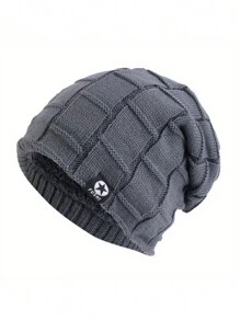 1顶男童加厚柔软弹力针织帽，儿童保暖冬帽，适合女孩冬季节日礼物 - 1PC - 查看 11