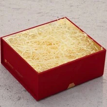 100克拉菲草碎纸填充物，礼品盒填充物，适合女朋友、男朋友、圣诞节、情人节 - 淺香檳黃 - 查看 3