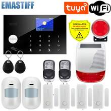 EMASTIFF Hệ thống báo động có dây không dây cho nhà thông minh chống trộm an ninh 433MHz WiFi GSM báo động không dây Tuya Smart House điều khiển ứng dụng - màu đen - Xem 22
