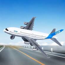 1 chiếc máy bay đồ chơi trẻ em, đồ chơi mô hình máy bay chở khách bằng hợp kim, Boeing/Airbus, nhiều kiểu dáng và màu sắc - Nhiều màu - Xem 2