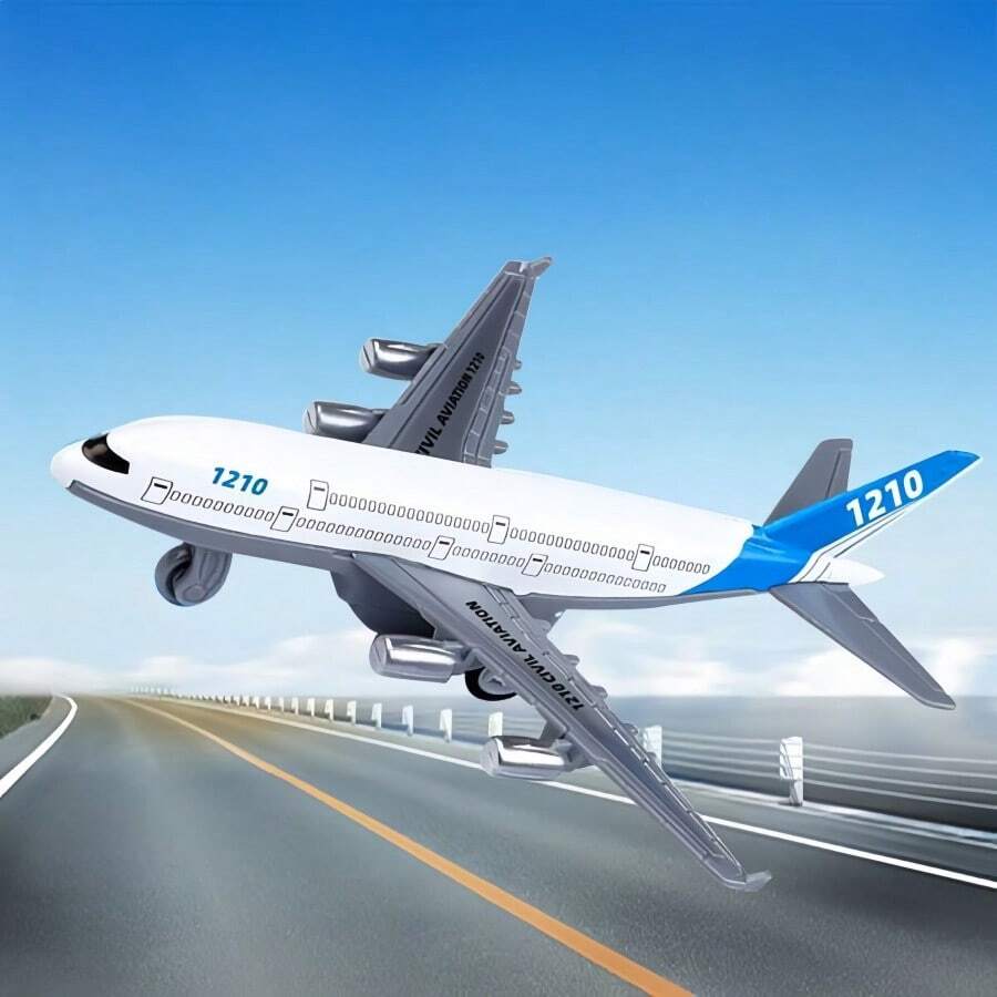 1 chiếc máy bay đồ chơi trẻ em, đồ chơi mô hình máy bay chở khách bằng hợp kim, Boeing/Airbus, nhiều kiểu dáng và màu sắc