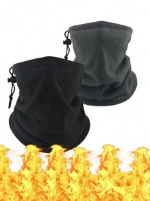 1pc Winter Warm Neck Gaiter Fleece Snow Skiing Windproof Face Mask Scarf - Multicolor - View 7