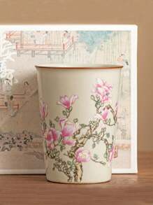 1pc 250ml Ru Kiln-Style Chinese Vintage Casual Cup, High-Quality Ceramic Soda Cup, Large Capacity Tea Cup, Single Cup Gongfu Tea Set. Daily Home Water Cup, Coffee Cup. Back To School
