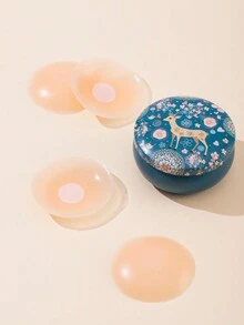 10 件装防水乳贴，隐形乳贴，薄且可重复使用，提升和增强小胸部，适合婚纱 - 杏色 - 查看 4