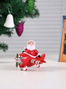 1 件圣诞树脂创意微景观圣诞老人、雪人、飞机家居装饰、节日派对桌上装饰品、万圣节、万圣节装饰 - 彩色 - 查看 13