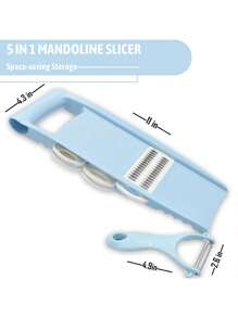 5/6/7/8PCS，多功能切菜机，厨房用蔬菜削皮器，蔬菜切片机，多功能水果切片机，手动食物磨碎机，蔬菜磨碎机，切土豆磨碎机，家用土豆切碎机，厨房用品，厨房小工具，手持式磨碎机 - 彩色 - 查看 4