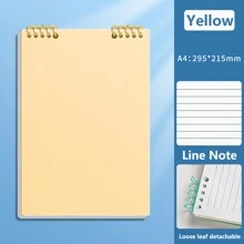 Sổ tay lật rời khổ A5/B5/A4, 60 tờ, Sổ tay kẻ ngang có thể tháo rời, Bìa PP chống thấm nước, 60 trang, Văn phòng phẩm và đồ dùng học tập, Đồ dùng học tập, Quay lại trường học - màu sắc khác nhau - Xem 27