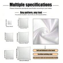 1 vỏ gối vuông tùy chỉnh cho phòng khách, phòng ngủ, ghế sofa (không có ruột gối), có thể tùy chỉnh bằng ảnh, vật nuôi, v.v., chất liệu mềm mại và đàn hồi thích hợp cho phòng khách, phòng ngủ - Nhiều màu - Xem 2