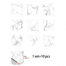 10 miếng dán tường giả gạch men họa tiết đá cẩm thạch, giấy dán tường PVC tự dính 2D hiện đại, có thể tháo rời, thích hợp trang trí nhà cửa, nhà bếp, phòng ngủ, tường và sàn nhà. - Nhiều màu - Xem 13