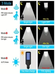 1pc 2200W Outdoor Solar Motion Sensor Floodlight - With Remote Control And LED Wall Light Functions, Motion Sensor Garden Security Light - Energy Saving Waterproof, Outdoor Wall Porch Garage Driveway Lamp